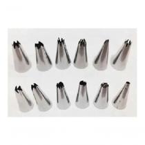 Saco Decorador Confeiteiro Profissional 12 Bicos Inox Bolo Saco Decorador Confeiteiro Profissional 12 Bicos Inox Bolo
