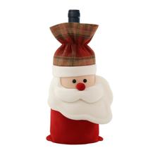 Saco Decorativo Pra Garrafa Vinho De 750ml Rosto Papai Noel Zein