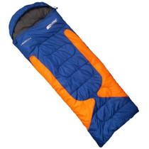 Saco Dormir Semi-retangular Nautika Freedom - Azul/Laranja