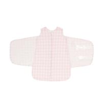 Saco Dormir Swaddle Algodão Natural Vichy Rosa Rn Casulo de Anjo Saco Dormir Swaddle Algodão Natural Vichy Rosa Rn Casulo de Anjo