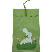 Saco em feltro Verde - Páscoa - 1 unidade - Rizzo