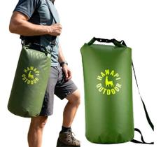 Saco Estanque 10l Verde Escuro Hawapi - Impermeável, Camping Saco Estanque 10l Verde Escuro Hawapi - Impermeável, Camping
