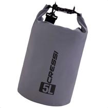 Saco Estanque Cressi Impermeável Bolsa 5L Prova D'água Cinza
