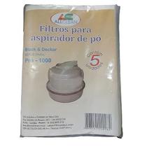 SACO FILTRO DESCARTÁVEL PARA ASPIRADOR DE PÓ BLACK & DECKER PRÓ 100O Contém 5 unidades