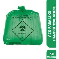 Saco Hamper 85 X 95 X 0,05 Verde Reforcado - Health Clean