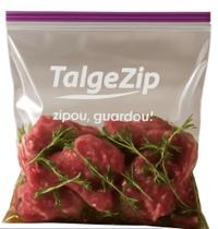 Saco Hermético para Freezer e Microondas com Duplo Fecho 18x20cm Talge BPA Free - Fecho de Correr