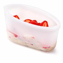 Saco Hermético Reutilizável De Silicone 600ml Multiuso Saco Hermético Reutilizável De Silicone 600ml Multiuso
