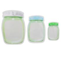 Saco hermético zip lock 3 peças