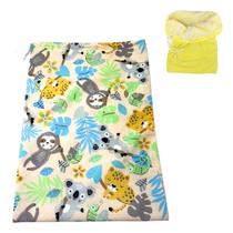 Saco Impermeável Reutilizável Roupa Molhada Animais/Amarelo