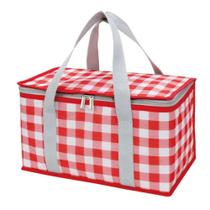 Saco isolado Cesta de piquenique Lchkrep Bolsa térmica dobrável vermelha