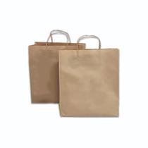 Saco Kraft com Alça Delivery 30.5x29.5x18.5cm - 50 Unidades