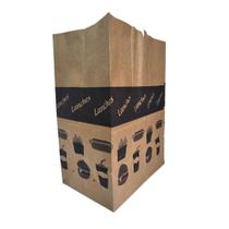 Saco Kraft Delivery GG Preto - 100 unidades