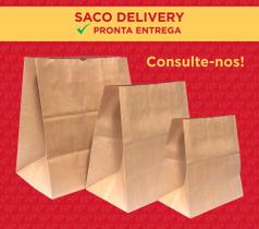Saco Kraft Lanche Delivery c/100 - 24x34x14,5 cm