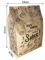 Saco Kraft sos G 24x31x15 C/100 unidades Saco Kraft sos G 24x31x15 C/100 unidades