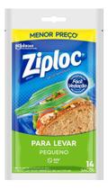 Saco Lanche Ziploc Com 14 Unidades