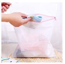 Saco Lavar Roupas Delicadas Protetor Com Zíper Tecido Delicado Tela Papa Bolinha Saco Lavar Roupas Delicadas Protetor Com Zíper Tecido Delicado Tela Papa Bolinha