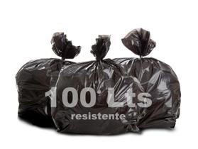 Saco Lixo 100 Litros Preto Resistente para Lixeira Cozinha