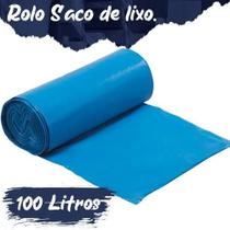 Saco Lixo Azul 100Lts c/20un. 75cmx1,05m