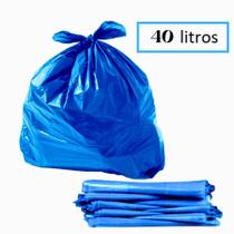 Saco Lixo Azul 40 Litros 20 Unidades Coleta Seletiva Papel