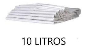 Saco Lixo Branco Para Cozinha Banheiro 10 Litros 100Un