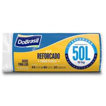 Saco Lixo Brasil Perfumado Azul 50l Rolo 20Un