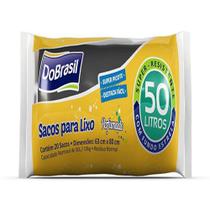 Saco Lixo do Brasil Perfumado 50 Litros Preto 20Un