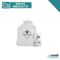 Saco lixo hospitalar branco 100l (75x105) reforçado - infec. Saco lixo hospitalar branco 100l (75x105) reforçado - infec.
