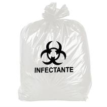 Saco Lixo Hospitalar Branco Leitoso 15 Litros 100 unidades Saco Lixo Hospitalar Branco Leitoso 15 Litros 100 unidades