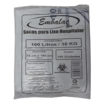 Saco lixo hospitalar infectante 100l c/100 branco embalac Saco lixo hospitalar infectante 100l c/100 branco embalac