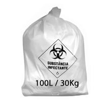 Saco lixo hospitalar infectante 100l c/100 branco embalac