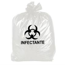 Saco Lixo Infectante Hospitalar 50 litros Branco Leitoso 100un - Limed