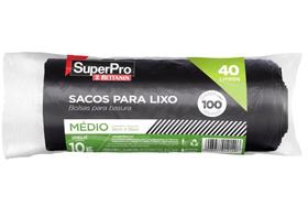 Saco lixo plastico superpro 40l c/ 100 unid Saco lixo plastico superpro 40l c/ 100 unid
