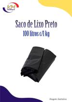 Saco Lixo Preto 100 L c/1 kg - Monte Fuji - lixeira, resíduos (790)