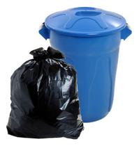 Saco Lixo Preto 100 Litros Reforçado Pct C/ 5 Kg +ou- 45 Un