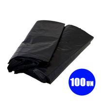 Saco Lixo Preto 100l 75x90 0,10 Fardo 100un