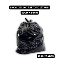 Saco Lixo Preto Fino Resistente