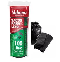 Saco Lixo Preto Reforcado 100l 10un / Rolo Vabene Reciclável Saco Lixo Preto Reforcado 100l 10un / Rolo Vabene Reciclável