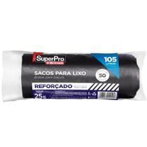Saco lixo superpro rol 105l reforcado c/50 uni