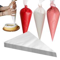 Saco/Manga de Confeitar Descartável Pequeno 28cm 100 unidades Resistente - UDlândia