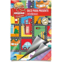 Saco Metalizado 25X37CM Pérolado Infantil Sortido PCT com 50