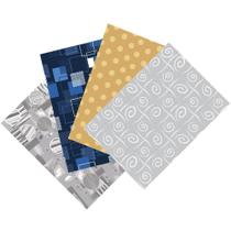 Saco Metalizado 30X45 CM Casual Sortido Pacote com 50