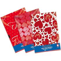 Saco Metalizado 35X55CM Romantico Sortido 35X54CM PCT.C/100