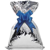 Saco Metalizado 88X120CM Prata Liso - Pacote com 25 Saco Metalizado 88X120CM Prata Liso - Pacote com 25