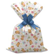 Saco Metalizado Capivaras 30X45CM Pacote com 50 Unidades