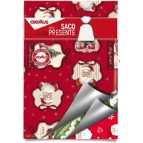 Saco Metalizado de Natal 45X60CM Sortido Pacote com 25 Saco Metalizado de Natal 45X60CM Sortido Pacote com 25