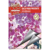 Saco Metalizado Pérolado Feminino 45X60CM Pacote com 25 Unidades