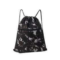 Saco mochila camuflada com zíper para academia confortável preto