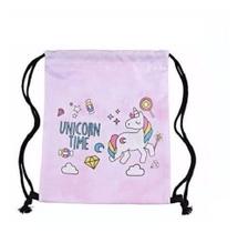 Saco Mochila Unicorn Time Sacochila Unicórnio