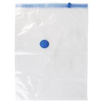 Saco Organizador a Vácuo P 50x70cm para Roupas em Pe e Pet Armário Viagem Branco Clean Tech Saco Organizador a Vácuo P 50x70cm para Roupas em Pe e Pet Armário Viagem Branco Clean Tech