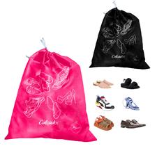 Saco Organizador de Calçados Viagens Gaveta Malas Mochilas Peto ou Rosa Estampado Saco Organizador de Calçados Viagens Gaveta Malas Mochilas Peto ou Rosa Estampado
